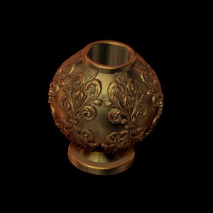 Ball Terminal, Victorian 15x6 mm Top (Each)